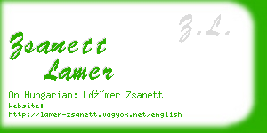 zsanett lamer business card